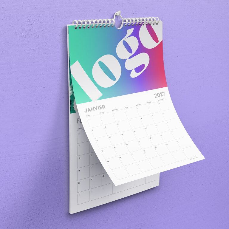 Calendrier mural A3 7 feuillets